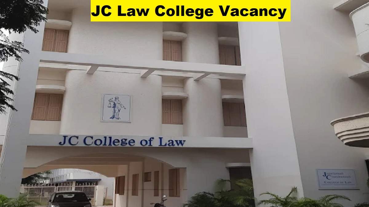 JC Law College Vacancy