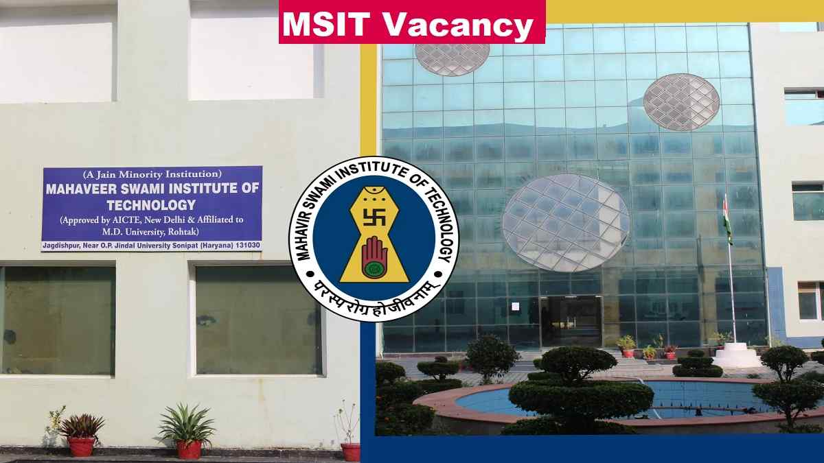 MSIT Vacancy