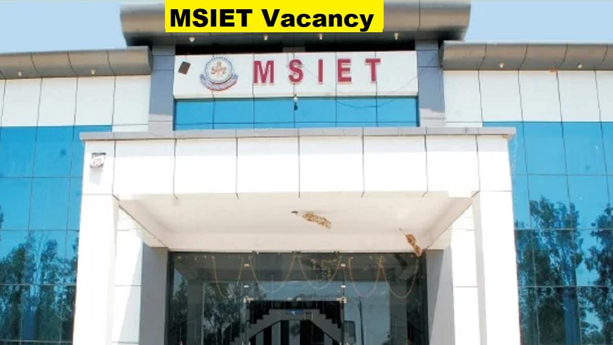MSIET Vacancy